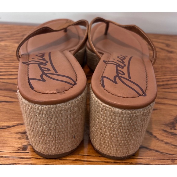 Zodiac Women's Rio Wedge Heel Flip Flop Brown‎ Size 9M - Picture 2 of 8